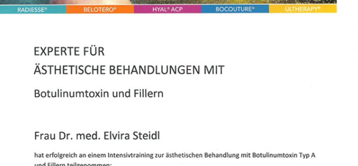 Experte für ästehtische Behandlungen mit Botox und Fillern